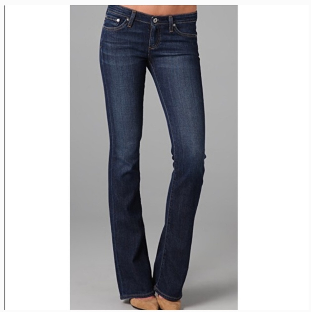 AG Adriana Goldshmied The Angel Dark Wash Boot Cut Jeans